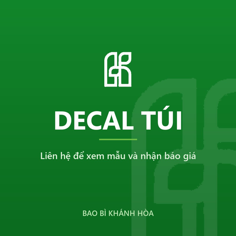 Decal túi