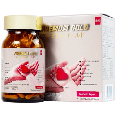 Viên bổ sung vitamin cho phụ nữ trước mang thai Premom Gold Jpanwell (60 viên)